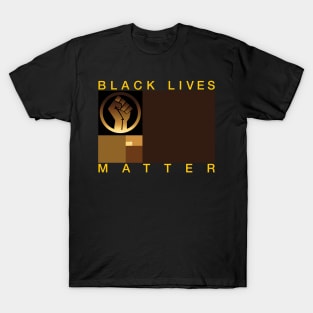 Black Lives Matter - Golden Ratio Flag T-Shirt